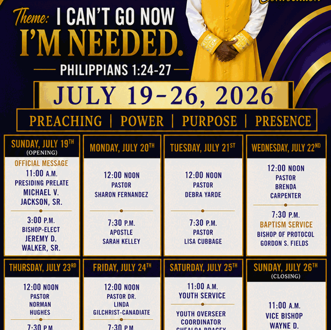 18th Holy Convocation July 19-26
